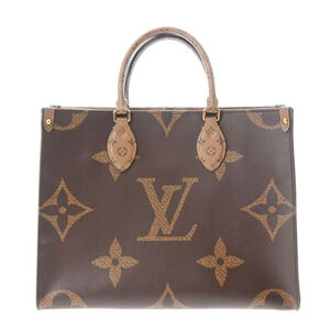 Louis Vuitton Monogram Reverse On the Go Brown Canvas Bag
